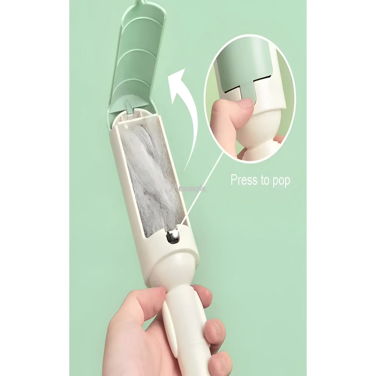 Premium Electrostatic Multi-Purpose Pet Hair Remover Brush and Self-Cleaning Lint Roller for Cats and Dogs
