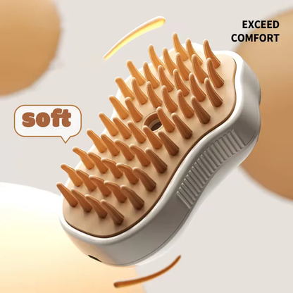 Multi-Functional 3-in-1 Pet Brush – Electric Cat & Dog Grooming Comb with Steam Spray, Massage & Fur Removal