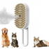 Multi-Functional 3-in-1 Pet Brush – Electric Cat & Dog Grooming Comb with Steam Spray, Massage & Fur Removal