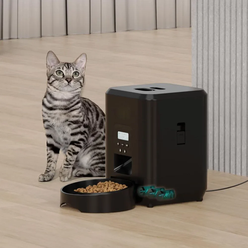 Smart Pet Feeding Machine – Automatic Cat & Dog Feeder with Timer, Portion Control & Slow Feed Bowl