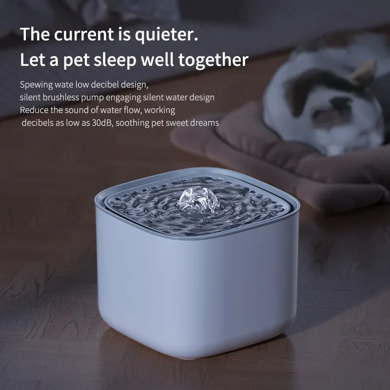 USB Electric Cat Water Fountain 3L – Silent Pet Drinking Fountain with Continuous Circulation & Advanced Filtration