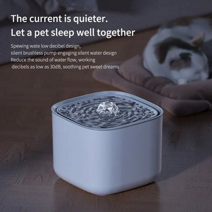 USB Electric Cat Water Fountain 3L – Silent Pet Drinking Fountain with Continuous Circulation & Advanced Filtration