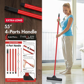 Professional Pet Hair Remover Set with Telescopic Handle and 180° Rotation for Effective Rug and Carpet Maintenance