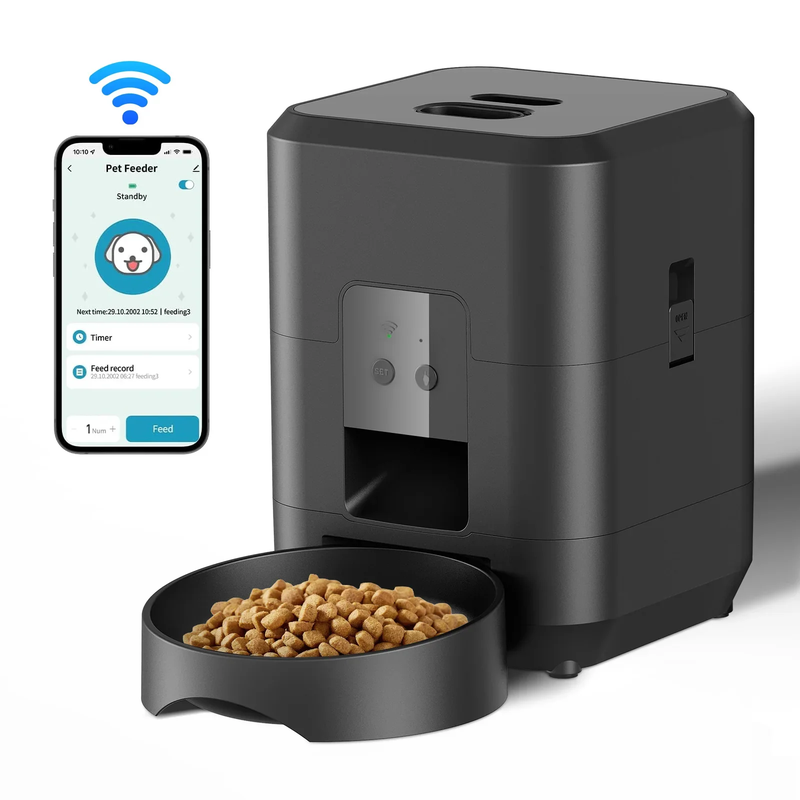 Smart Pet Feeding Machine – Automatic Cat & Dog Feeder with Timer, Portion Control & Slow Feed Bowl