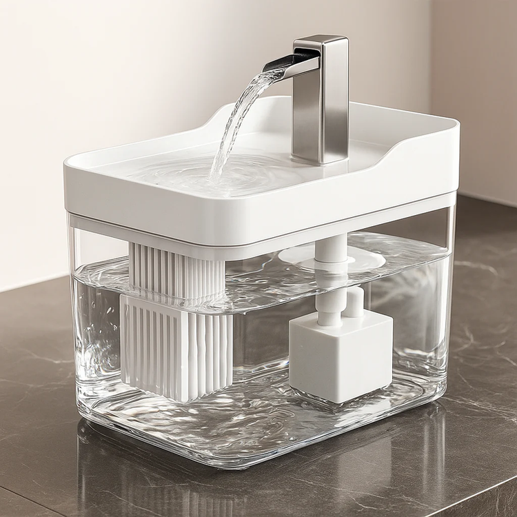 Automatic Pet Water Fountain for Cats – Indoor Drinking Dispenser with Filtration System & Anti-Slip Design