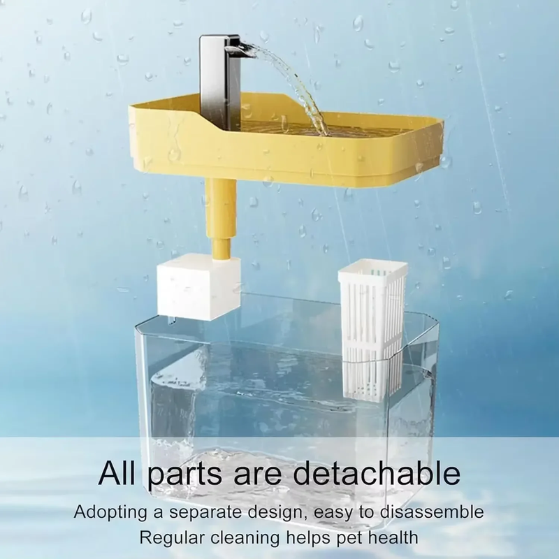 Automatic Pet Water Fountain for Cats – Indoor Drinking Dispenser with Filtration System & Anti-Slip Design