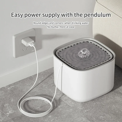 USB Electric Cat Water Fountain 3L – Silent Pet Drinking Fountain with Continuous Circulation & Advanced Filtration