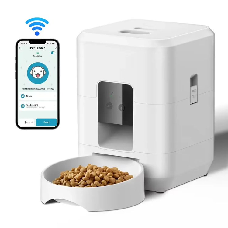 Smart Pet Feeding Machine – Automatic Cat & Dog Feeder with Timer, Portion Control & Slow Feed Bowl