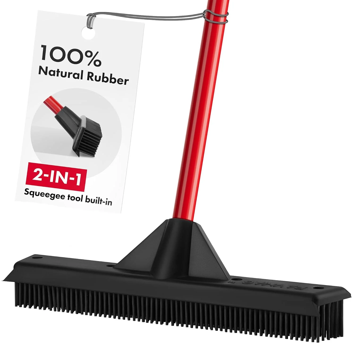 Professional Pet Hair Remover Set with Telescopic Handle and 180° Rotation for Effective Rug and Carpet Maintenance