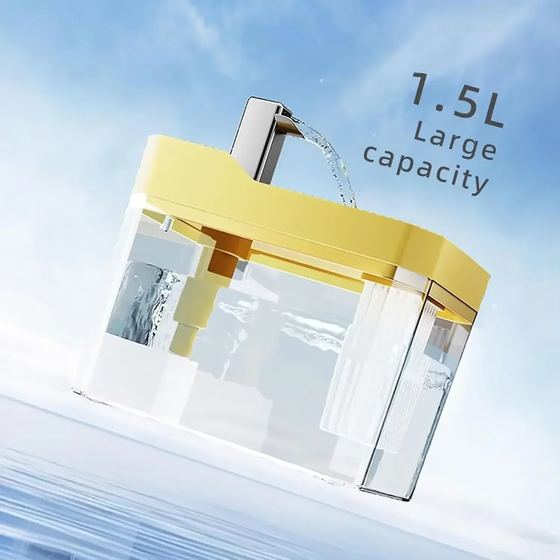 Automatic Pet Water Fountain for Cats – Indoor Drinking Dispenser with Filtration System & Anti-Slip Design